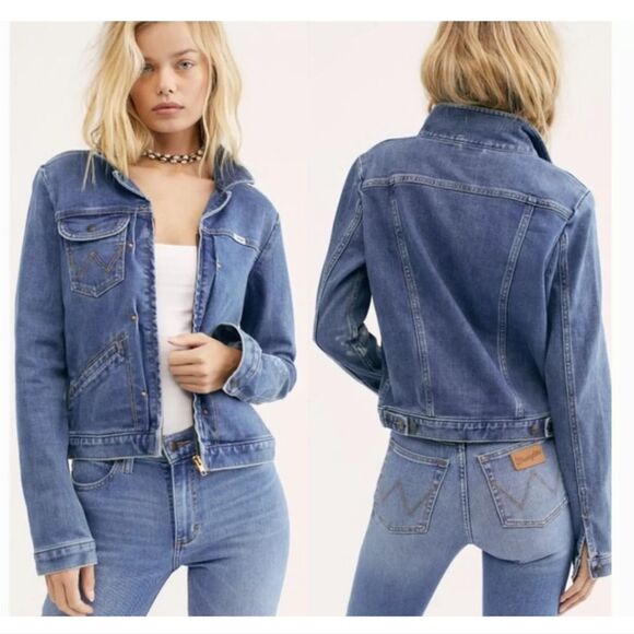 Wrangler Heritage Denim Zip Jacket Size s - Picture 3 of 12